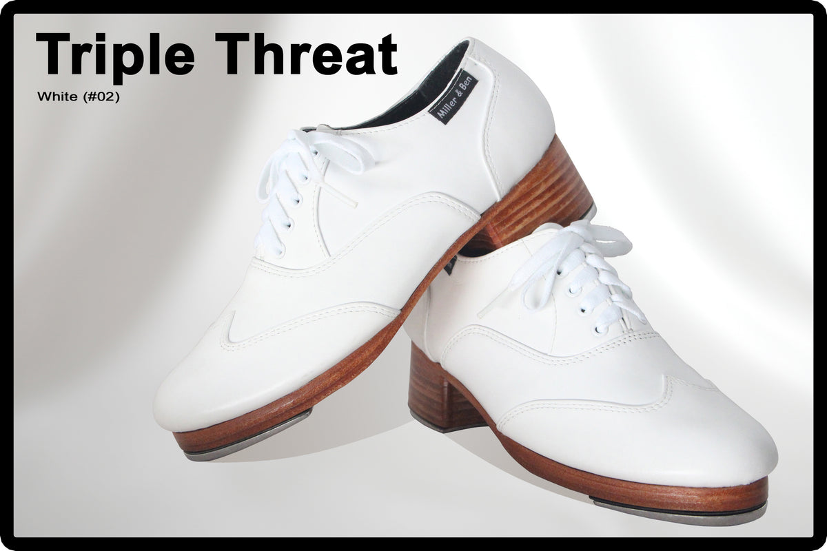 Triple Threat White Tap Shoes Canada