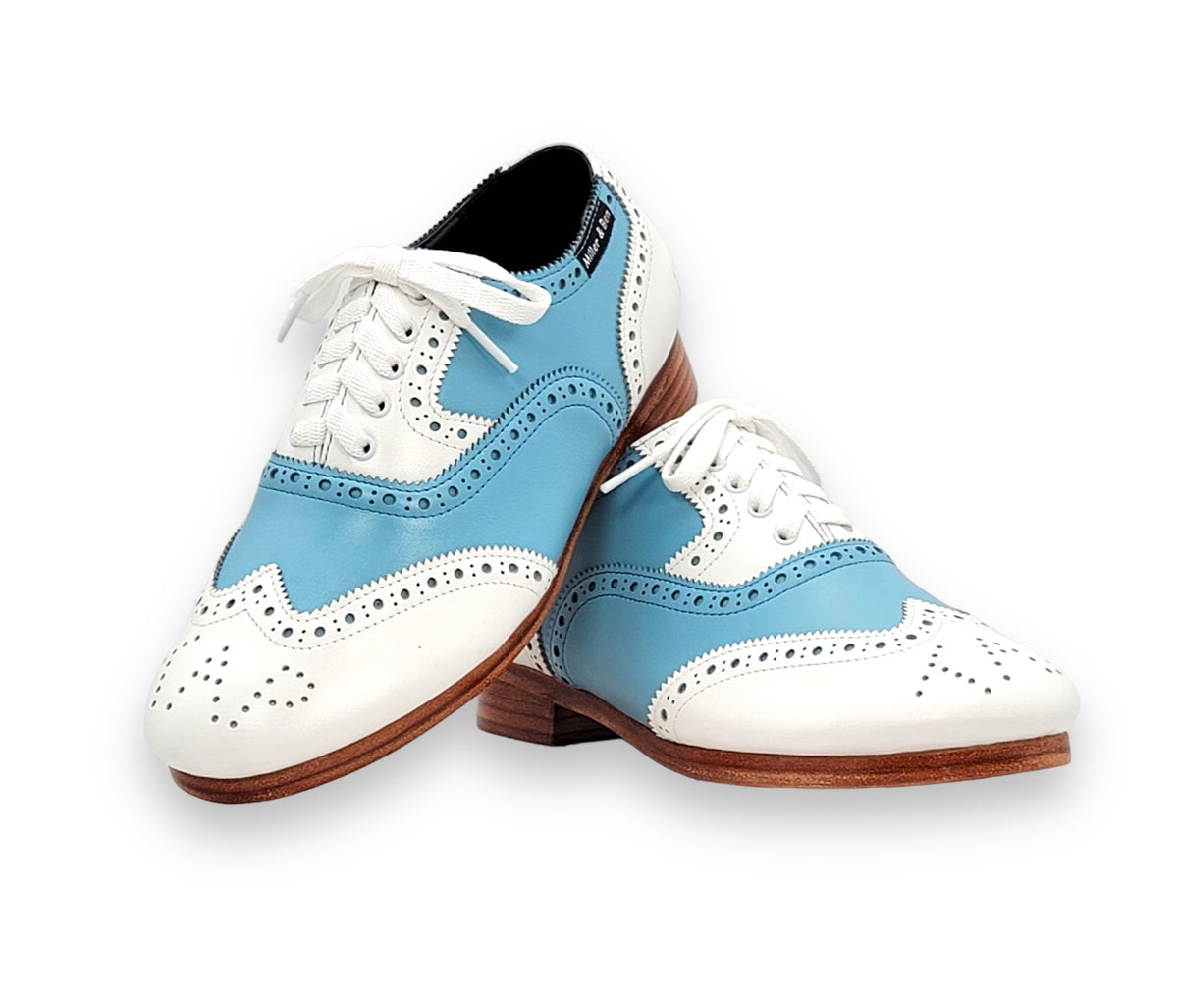 JazzTap Master White & Baby Blue Royal Tap Shoes Canada